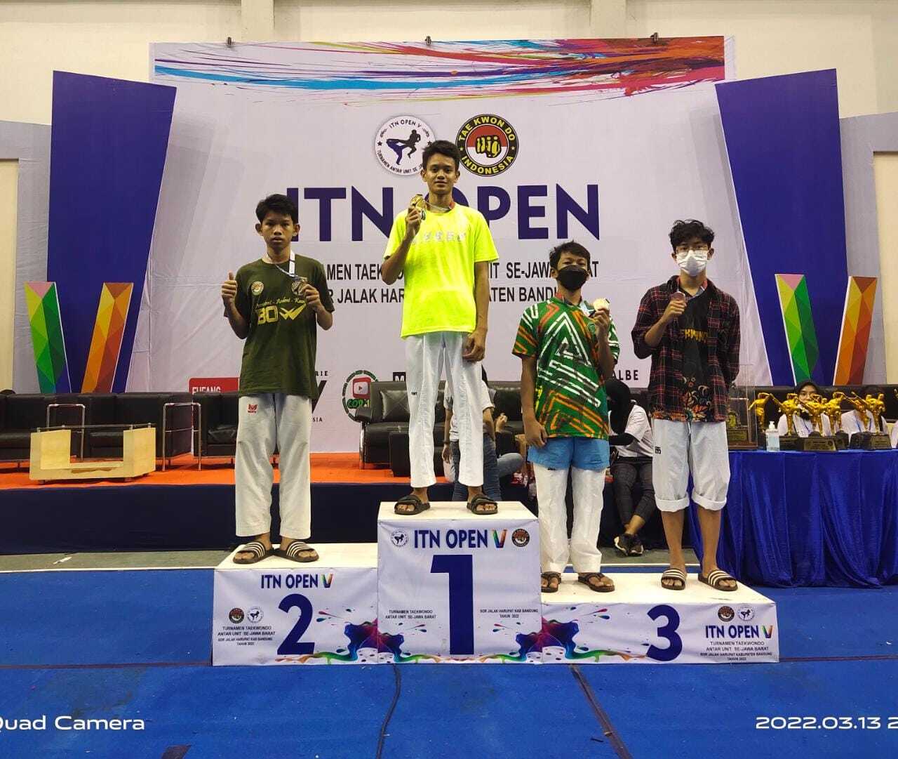 Aryan Padmanegara Putra Ramdani, medali emas ITN Open 2022.